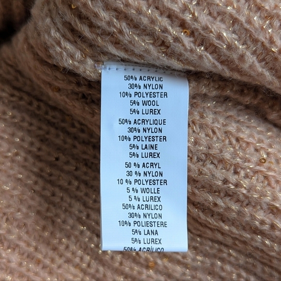 Blank Embellished Open Front Cardigan Cropped Sweater Batwing Sleeve Acorn - S/M - Picture 7 of 11